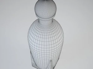 bottle with whisky 3D Model