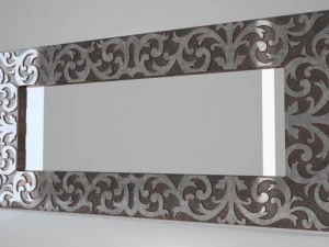 devondevon mirror maine silver 3D Model