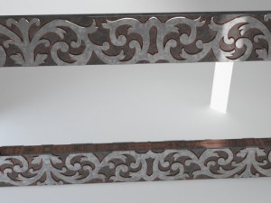 devondevon mirror maine silver 3D Model