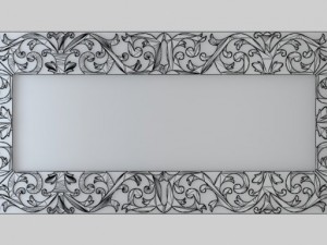 devondevon mirror maine silver 3D Model