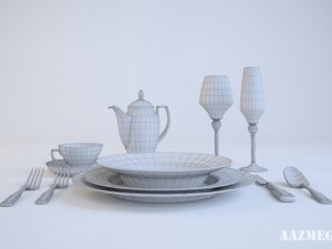 zepter blackwhite set Model 3D