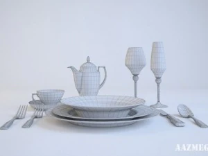 zepter blackwhite set 3D Model