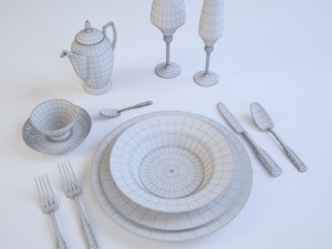 zepter blackwhite set Model 3D