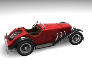 mercedes ssk 3D Model