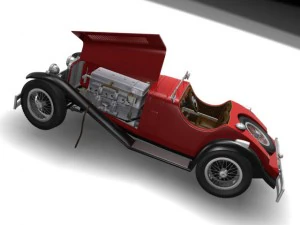 mercedes ssk 3D Model