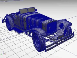 mercedes ssk 3D Model