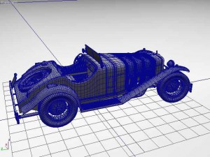 mercedes ssk 3D Model