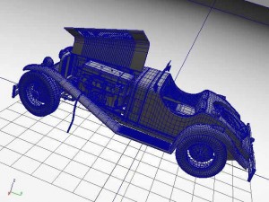 mercedes ssk 3D Model