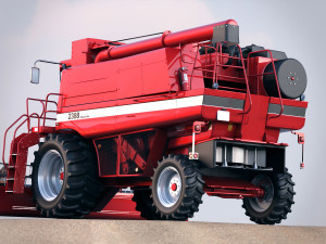 case 2388 harvester 3Dモデル
