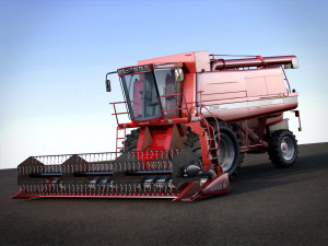case 2388 harvester 3Dモデル