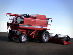 case 2388 harvester 3Dモデル