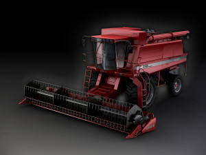 case 2388 harvester 3Dモデル