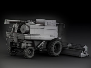 case 2388 harvester 3Dモデル