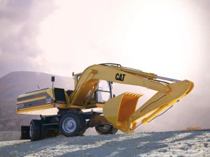 escavatore gommato caterpillar m320 Modello 3D