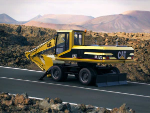 caterpillar m320 wheel excavator 3D Model