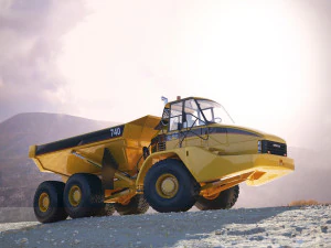 autocarro articolato caterpillar 740 Modello 3D
