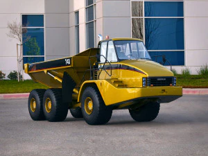 cami&oacute;n articulado caterpillar 740 Modelo 3D
