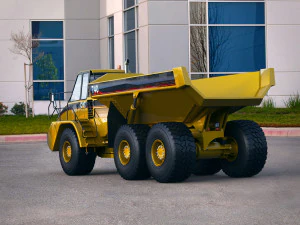cami&oacute;n articulado caterpillar 740 Modelo 3D