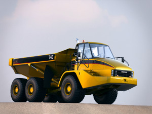 caterpillar 740 articulated truck 3D मॉडल