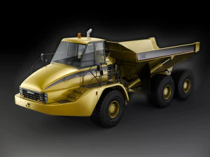 cami&oacute;n articulado caterpillar 740 Modelo 3D