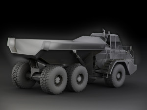 caterpillar 740 articulated truck 3D मॉडल