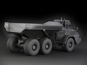 cami&oacute;n articulado caterpillar 740 Modelo 3D