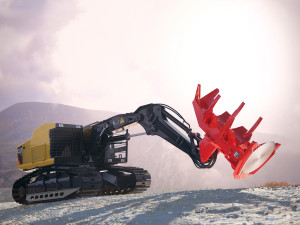 caterpillar 552 track harvester Modèle 3D