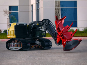 caterpillar 552 track harvester 3D Model