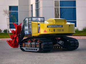 caterpillar 552 track harvester 3D Model