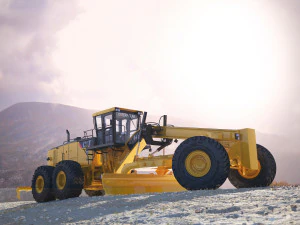 Livellatrice da miniera a motore Caterpillar 24m Modello 3D