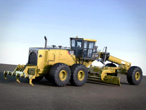 caterpillar 24m motor mining grader 3D Model