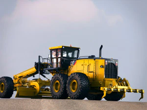 caterpillar 24m motor mining grader 3D Model