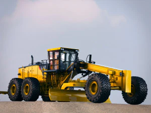 caterpillar 24m motor mining grader 3D Model