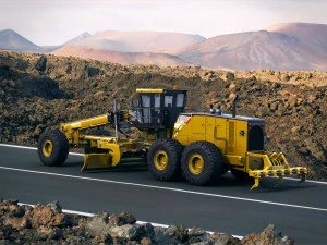 caterpillar 24m motor mining grader 3D Model