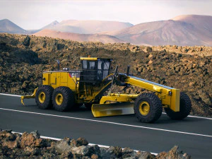 caterpillar 24m motor mining grader 3D Model