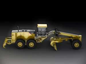 caterpillar 24m motor mining grader 3D Model
