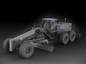 caterpillar 24m motor mining grader 3D Model