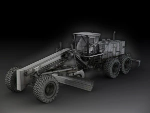 caterpillar 24m motor mining grader 3D Model