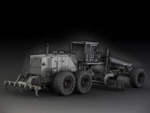 caterpillar 24m motor mining grader 3D Model