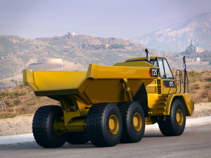 caterpillar 725 articulated truck 3D 모델