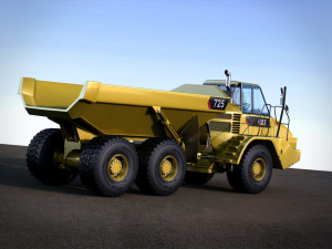 caterpillar 725 articulated truck 3D 모델