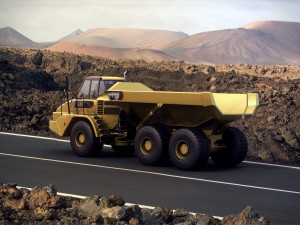 caterpillar 725 articulated truck 3D 모델