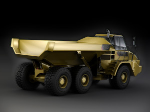 caterpillar 725 articulated truck 3D 모델