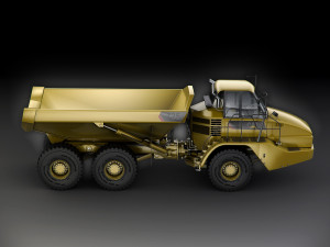 caterpillar 725 articulated truck 3D 모델