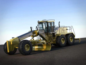 caterpillar 16m motor mining grader 3D Model