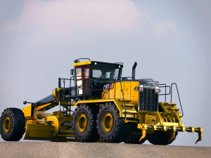 caterpillar 16m motor mining grader 3D Model