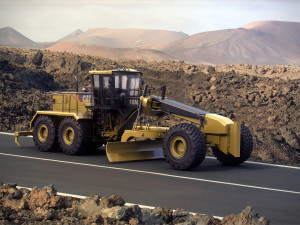 caterpillar 16m motor mining grader 3D 모델