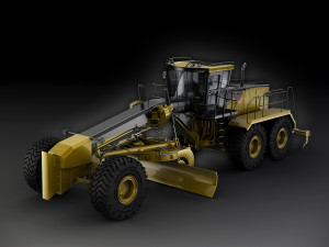 caterpillar 16m motor mining grader 3D 모델