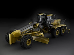 caterpillar 16m motor mining grader 3D Model