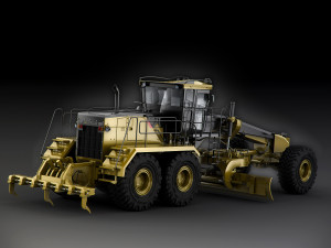 caterpillar 16m motor mining grader 3D 모델